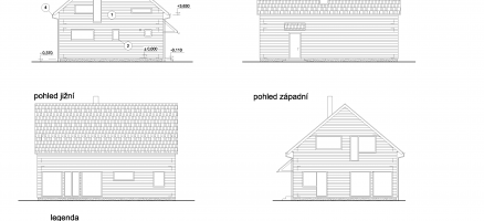 Novostavba rodinného domu lehké dřevěné konstrukce, Unhošť (Praha – západ)